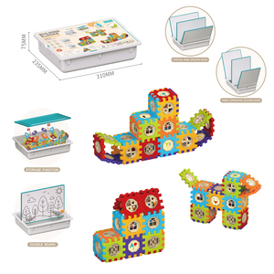 Kids Building <strong>Block</strong> Toy Learning Toys Colorful <strong>Waffle</strong> <strong>Blocks</strong> Stem Interlocking House OEM Creative 5 to 7 Years Building <strong>Blocks</strong> - Product Image 6