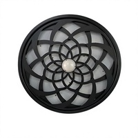 Lumière LED Caleidoscope Magique à Double Moteur, Rotation Infinie, Effet Scénique DMX pour Fête, Design Rétro, Multicolore