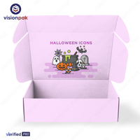 Diseño personalizado de alta calidad reutilizable plegable cartón plano corrugado regalo correo compras caja de correo personalizada con usted logotipo