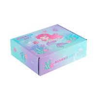 Coffret Cadeau Miniature pour Enfants Série Océan Sirène, Couverture en Tissu, Reliure Piquée, Ensemble de Cahiers pour Étudiants, Cadeau d'Anniversaire