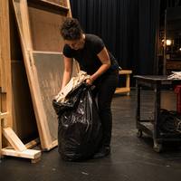 Sacs poubelles en filet PE transparents, logo personnalisé, service OEM/ODM, sacs jetables pour supermarchés, expositions, emballages, sacs poubelles pour bacs à déchets, marque HONGLI