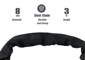 Antivol <span class=keywords><strong>de</strong></span> chaîne <span class=keywords><strong>de</strong></span> vélo haute sécurité Jinjian, robuste, pour vélo, moto, VTT, avec clé et verrouillage automatique - Product Image 6