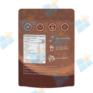 SUNI OEM ODM Marque privée Poudre de <span class=keywords><strong>cacao</strong></span> biologique <span class=keywords><strong>non</strong></span> sucrée Sans sucre Halal Vegan Jus de <span class=keywords><strong>cacao</strong></span> en poudre Bande pour boisson - Product Image 6