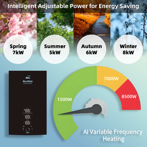 Calentador de Agua Eléctrico Instantáneo de Diseño Moderno para Baños, Multiposición, 8500W, para Hogar Inteligente - Product Image 2