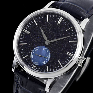 Reloj Hombre Silver <b>Case</b> Black Starry Dial Luminous Waterproof Small Seconds Sapphire Crystal Automatic Mens Mechanical <b>Watch</b> - Product Image 2