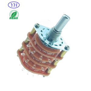 Interruptor Rotatorio de 25mm, 3 Niveles, 1, 2, 3, 4 Polos, 4, 5, 6, 7, 8, 9, 10, 11, 12 Posiciones, para Electrodomésticos, Personalizable Directo de Fábrica con 40 Años de Experiencia - Product Image 4