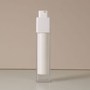 Bán Buôn <span class=keywords><strong>15Ml</strong></span> 30Ml 50Ml Bơm Lại <span class=keywords><strong>Frosted</strong></span> Vuông Acrylic Chai Chân Không Với Không Có Không Khí Bơm Cho Mỹ Phẩm Kem Dưỡng Da Kem - Product Image 2