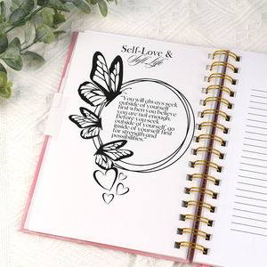A5 Personalised <strong>Diary</strong> Pink and Gold Weekly <strong>Diary</strong> <strong>Organiser</strong> Agenda Spiral Notebook - Product Image 5