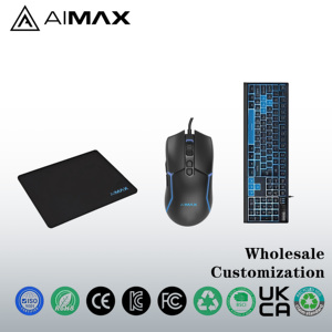 Teclado retroiluminado RGB, ratón ergonómico, alfombrilla de ratón de gran tamaño, diseño impermeable y duradero, adecuado para jugadores de todo el mundo - Product Image 1