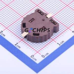 BS-12-B3AA011 Button & Strip Battery Connector SMD Connector Battery Holder <b>CR1220</b> Phosphor Bronze - Product Image 2