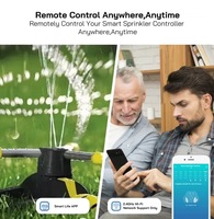 Pengontrol Irigasi Cerdas WiFi 8 Zona OEM ODM Tuya, Kontrol Suara via Aplikasi, Timer Sprinkler untuk Proyek Lanskap dan Rumah Kaca