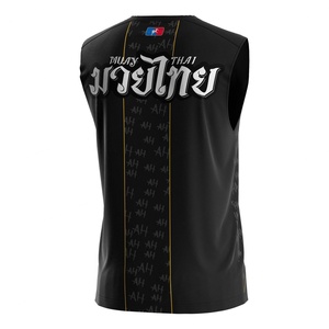 Uniforme de Boxeo y Muay Thai Sublimado Transpirable OEM ODM, Chaleco de Entrenamiento para Fitness y Lucha - Product Image 2