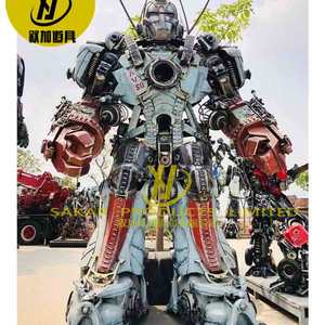 Sculpture de robot géant en métal de fer pour extérieur, personnalisée, 8M 6M, moderne, en acier inoxydable diamanté, statues de Transformers Megatrons - Product Image 3