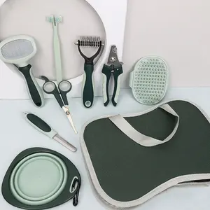 Dog Brush Kit For Grooming Short Long Haired Dogs Cats 8 In 1 Pet Grooming Set For Small Animals