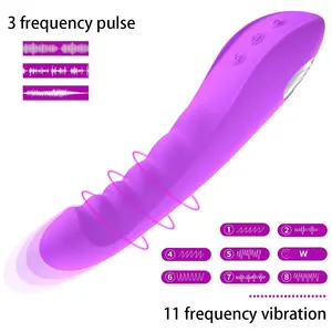 Vibratore Telescopico Femminile a Inserimento Diretto, Massaggiatore Punto G, Masturbatore Femminile, Dildo Vibrante - Product Image 4