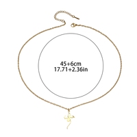 Kalung Liontin Baja Anti Karat Motif Religius Islam Muslim Arab Allah Syukur Tuhan Perhiasan Fashion untuk Wanita Pria Grosir