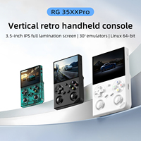 Console portable RG35XXPro ANBERNIC, écran IPS 3,5'', 64 Go, batterie 3200 mAh, autonomie de 7 heures, lecteur de jeux vidéo, système Linux