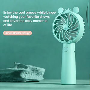 Nuevo Ventilador de Mano Mini con Diseño de Dibujos Animados, Recargable por USB, Portátil, con Soporte de Escritorio para Dormitorio - Product Image 6