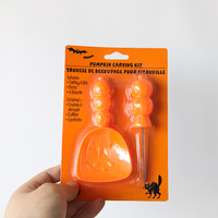 Couteau à découper citrouille d'Halloween-Couteau à découper accessoire d'Halloween-Ensemble d'outils de sculpture pour décoration de fête