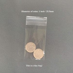 Tiny Clear <b>Bags</b> 2'' x 3'' (5.1 x 7.6cm) Adhesive <b>Pack</b> of 300-1.4 Mil Extra Thick Self Sealing OPP Poly <b>Bags</b> for Jewelry, Candies - Product Image 4