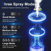 Diffuseur d'arômes de luxe pour voiture avec clip de ventilation, rechargeable et lumière d'ambiance pour une fragrance délicate et durable
