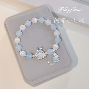 Eleganti braccialetti e braccialetti di perle eleganti da donna di tendenza alla moda con Design a cuore in pietra e foglia vendita all'ingrosso - Product Image 1