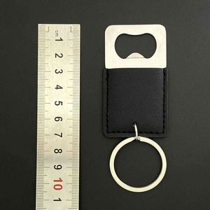 Regalo Personalizado para Padrinos de Boda, Recuerdos de Fiesta, Llavero de Acero Inoxidable Portátil con Grabado Láser, Abridor de Botellas de Cuero Sintético - Product Image 3