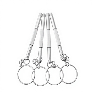 Wholesale Portable 3-in-1 <b>Mini</b> Keychain Eyeglasses Screwdriver <b>Kit</b> Multifunctional Repair <b>Tool</b> Plastic Bottle - Product Image 1