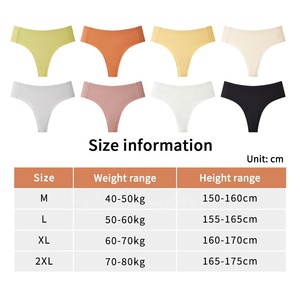 Aiermei Vente en gros usine <span class=keywords><strong>Tanga</strong></span> Bikinis mode respirants cool taille basse pour femmes String grande taille pour dames String sans couture pour femmes - Product Image 6