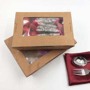 PTPACK Papel Kraft de alta calidad para llevar Caja de ensalada Contenedor de papel para alimentos Embalaje Fiambreras - Product Image 4