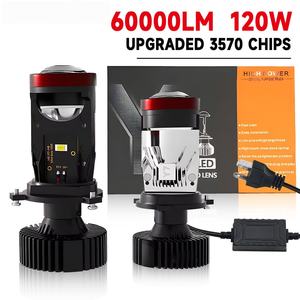 Proyector de Lentes para Automóvil en Oferta, Faros Delanteros LED Y7 H4 de 120 W, 12000 lm, 6500 K, Chip 3570, Súper Brillantes, Ajuste Universal para Automóviles - Product Image 6