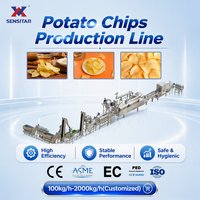 Ligne de production de chips de pommes de terre entièrement automatique 1800 kg/h, usine de fabrication de chips, machine à fabriquer des chips de pommes de terre