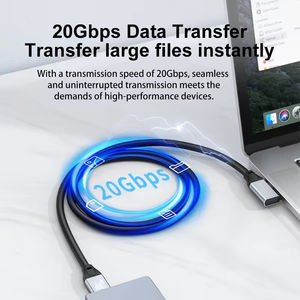 Câble USB C tressé ULT-unite Custom Superfast Charging Bent de 10 pieds (3 mètres) - Câble de type C angulaire - Product Image 4