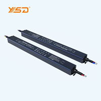 YSD 200W Alimentation mince pour lumière LED 12V 24V 100W AC à DC LED à sortie unique SMPS