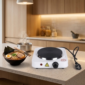 迷你电炉顶烧器 1000 瓦 单热板 钢制和不锈钢制固体加热元件 家用 - Product Image 5
