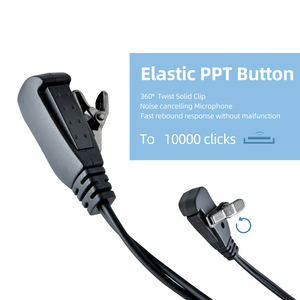 <strong>Two</strong> Pin Walkie Talkie <strong>Two</strong> <strong>Way</strong> <strong>Radio</strong> Compatible <strong>Headset</strong> <strong>with</strong> <strong>Mic</strong> Split-Wire Earpiece Wired Communication Earphone - Product Image 3