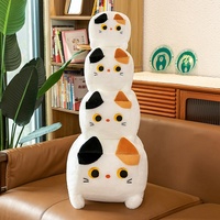 Vente chaude Chat Mignon Jouets En Peluche En Peluche Oreiller Chat Noir Pousser Jouets