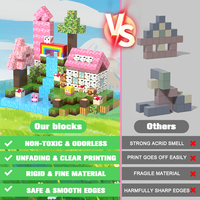 Vente flash - Blocs de construction magnétiques en plastique de 2 cm - Jouet de puzzle - Cubes de construction magnétiques en ensembles