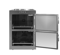 Réfrigérateur mortuaire RD-2 à 2 compartiments en acier inoxydable 304, armoire de stockage de cadavres pour hôpital, morgue, laboratoire d'analyse forensique