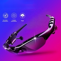 Lunettes de soleil polarisées pour le cyclisme et les sports de plein air avec écouteurs BT à conduction osseuse sans fil et micro intégré