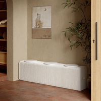 Tabouret pliant en papier style accordéon, coussin en cuir, transformable en banc pour espace invités ou tabouret de bout de lit, minimaliste, direct usine
