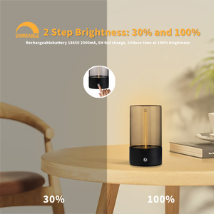 Veilleuse rechargeable Lampe LED Verre Haute Transparence Lampe Ambiante <span class=keywords><strong>Fila</strong></span> Décoration Veilleuses - Product Image 2