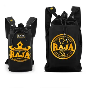 Индивидуальный холщовый спортивный рюкзак на шнурке для бокса Jiu jitsu Taekwando MMA Judo gear bag
