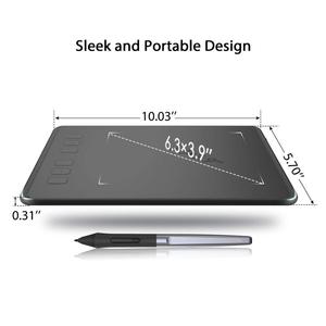 <span class=keywords><strong>Huion</strong></span> <span class=keywords><strong>H640P</strong></span> 6.3*3.9 pouces table digitalizadora & Trableta de dibujo grafico Accesorios de computadora - Product Image 2