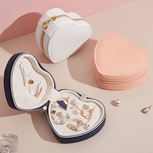 <span class=keywords><strong>Caja</strong></span> <span class=keywords><strong>Organizadora</strong></span> de Joyas Portátil Tipo Bolso para Collares, Pendientes y Anillos, Estuche de Viaje para Joyería de PU - Product Image 5