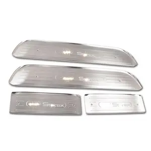 304 Stainless Steel LED Pintu Scuff Sisi Langkah Pelat Ambang untuk Hyundai Grand Starex H1