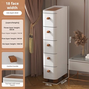 Shenyu 18-inch hộ gia đình PP nhiều lớp lưu trữ hộp nhựa ngăn kéo tủ tổ chức với ngăn kéo cho phòng khách - Product Image 1