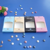 Caja de Exhibición Resistente para Colgar en la Oreja, con Ventana Transparente, Impresión Offset y Laminado Mate