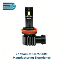 H11 30-38W 6000K 3570 IP67 Lüftergekühlte Zuverlässige Großhandels-LED-Scheinwerferbirne H11 Plug-and-Play Auto-Beleuchtungsset
