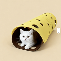 Tunnel pliable en feutre polyester pour chat, lit interactif DIY, tapis de jeu, jouet d'entraînement pour animaux de compagnie d'intérieur, pour chats et chatons, pour le jeu quotidien